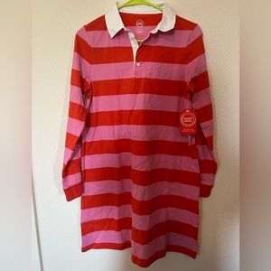 Brand New Wonder Nation XXL pink and orange red color with a white collar.